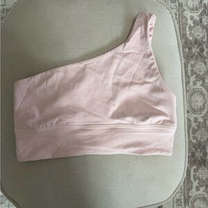 lululemon athletica One-Shoulder Light Pink Sports Bra